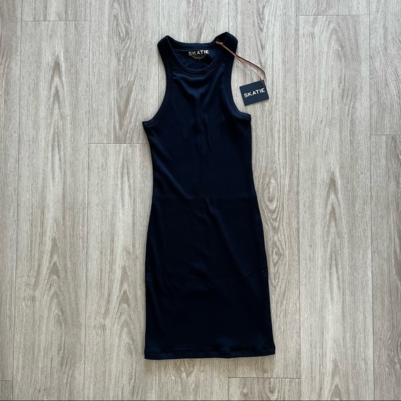 Skatie Dresses & Skirts - SKATIE | Monica Dress in Black Rib